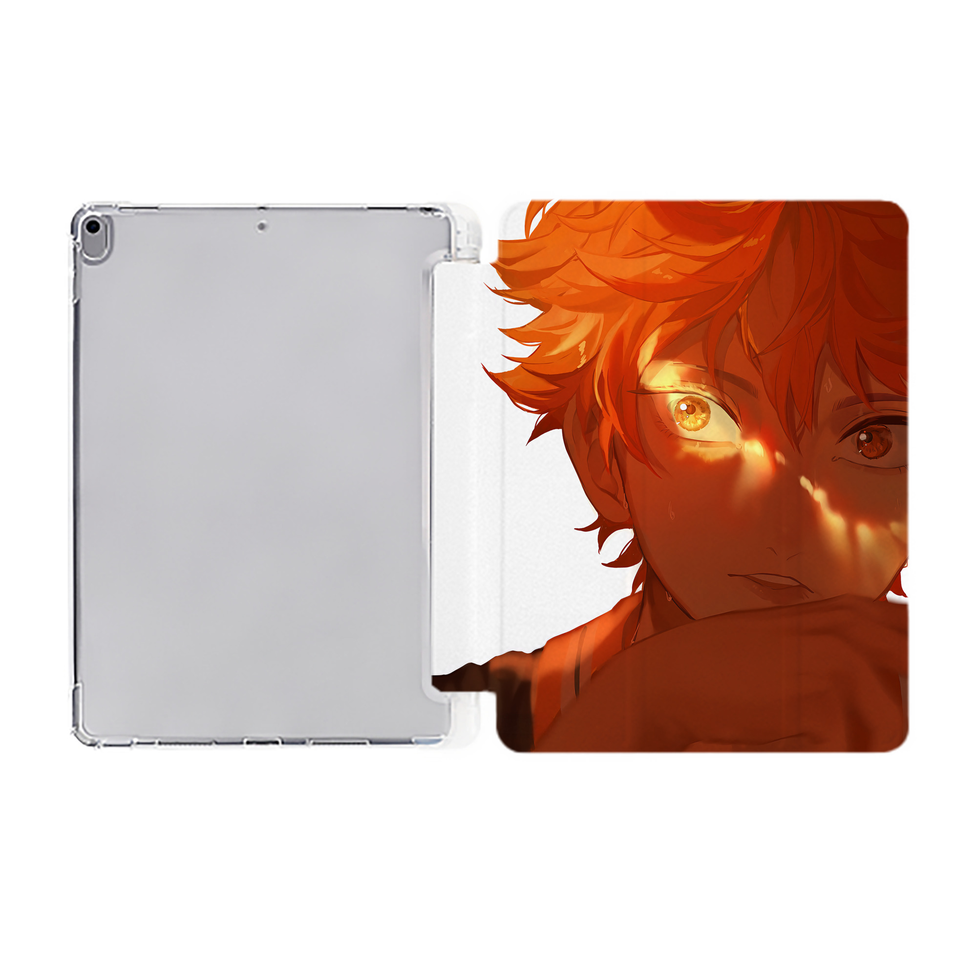 （画像用） ハイキュー!! Haikyu!! IPad ケース ペン収納付き 三つ折りスタンド PUレザー×シリコン 対応機種9.5/10.5/10.9インチ